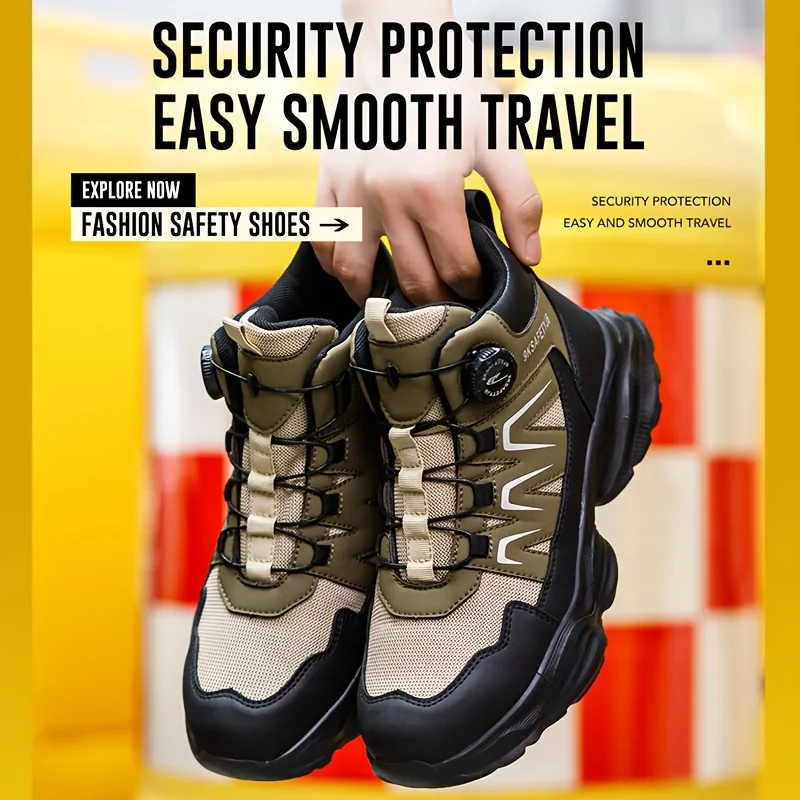 High-Top Safety Work Boots for Men: Impact-Resistant, Puncture-Resistant - Image 4