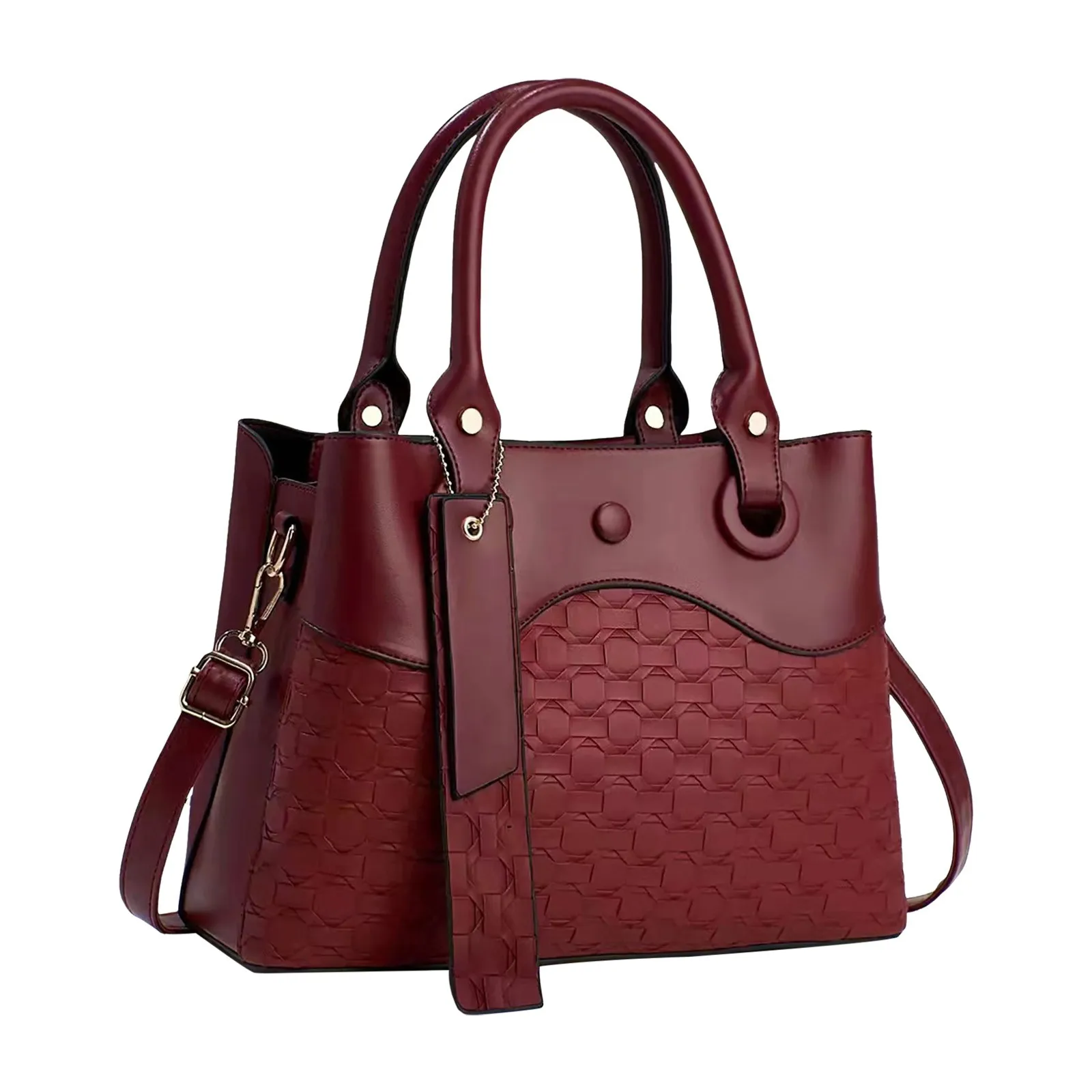 Tote Bag for Women Retro Handbag Simple And Atmospheric Single Shoulder Bag - Image 4