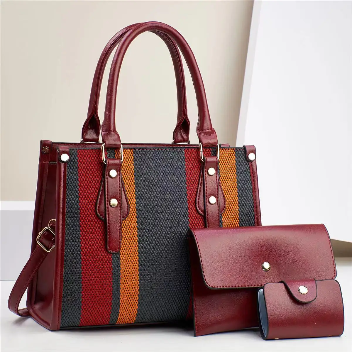 3Piece Set Women's Versatile Handbag Elegant Classic Designer Trendy Crossbody Bag Handbag Leisure Women Shoulder Tote Bags - Image 7