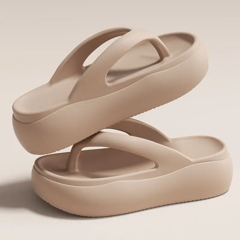 Women Slippers 2026 New Summer Casual Flip Flop Platform Slippers Fashion Outdoor Beach Shoes Comfort Simple Style Flats Slides - Image 2