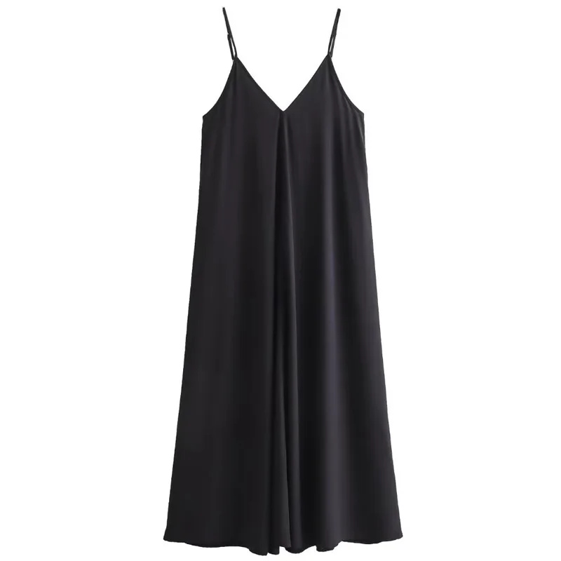 Dress Summer Green Red Black Dress Casual V-Neck Backless Long Dresses Sleeveless Vestidos Resort Dresses - Image 7