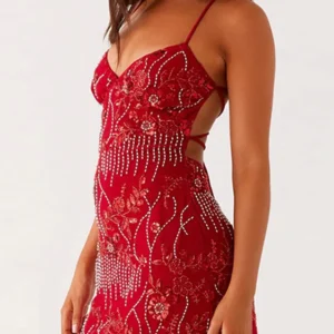 Alternative view of Sexy Beading Sequined Halter Short Dress Women Lace Up Sleeveless Backless Female Beach Dresses 2025 Summer Lady Holiday Robes